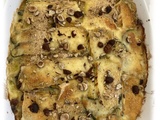 Gratin de courgettes et de ravioles de romans