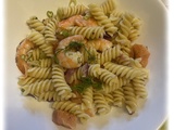 Salade de fusillis aux crevettes