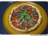 Tarte a la tomate et aux sardines
