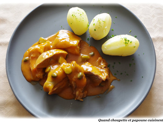 Tete de veau roulee, sauce tortue
