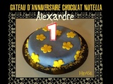 Gâteau d'Anniversaire Chocolat Nutella