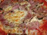 Pizza jambon/champignons