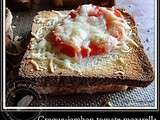 Croque jambon tomate mozzarella