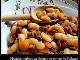 Haricots tarbais, chorizo et poivre de Sichuan