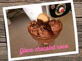 Glace chocolat coco sans sorbetière