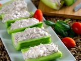Barquettes de concombre au thon