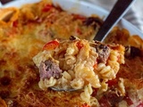 Gratin de pâtes aux merguez