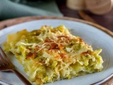 Lasagnes aux poireaux