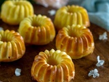 Mini bundt cakes citron vert & chocolat blanc
