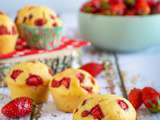 Muffins vanillés aux fraises