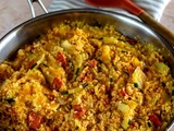 One pot boulghour courgettes et chorizo