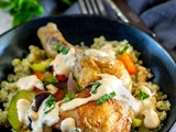 Poulet et légumes au four sauce au paprika fumé