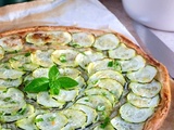 Tarte fine aux courgettes