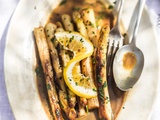 Asperges blanches, la caresse d’un beurre au miso
