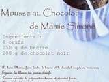 Mousse au Chocolat de Mamie Simone
