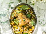 Skrei aux palourdes, fenouil : recette élégante au soleil