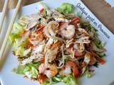 Salade de poulet et crevettes a l'asiatique