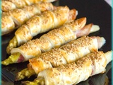 Asperges feuilletées au lard fumé