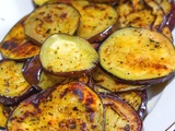 Aubergines grillées à l’ail et au basilic