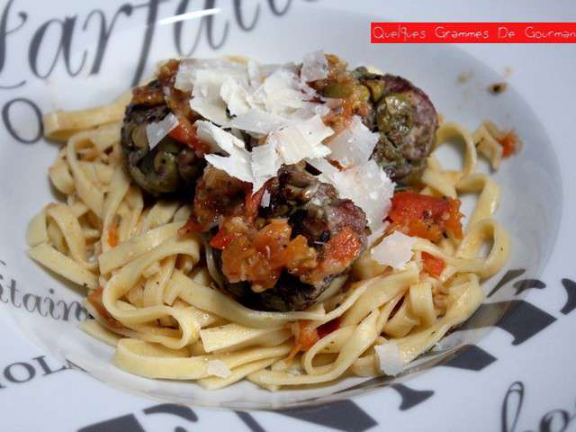 Recettes De Fettuccine Et Boulettes 