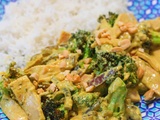 Curry de brocoli au lait de coco