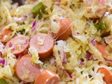 Salade de choucroute aux knacks