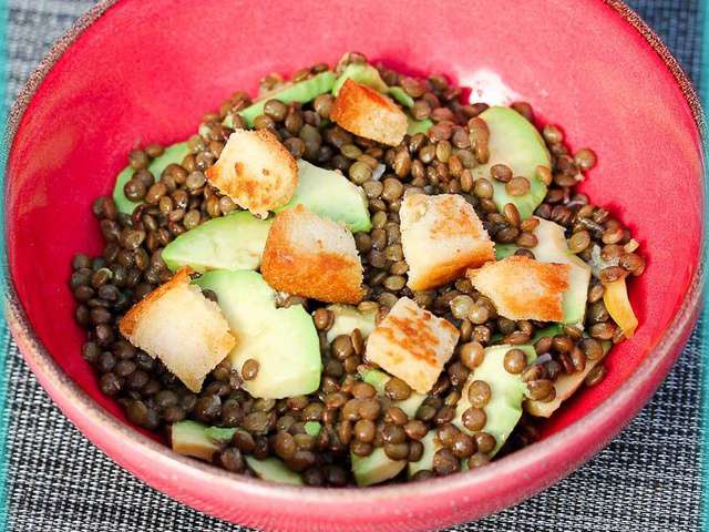 Recettes De Salade De Lentilles Et Avocat