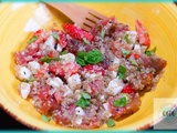 Salade de quinoa, tomate et fraise