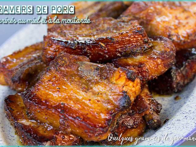 Travers De Porc Moutarde Au Four