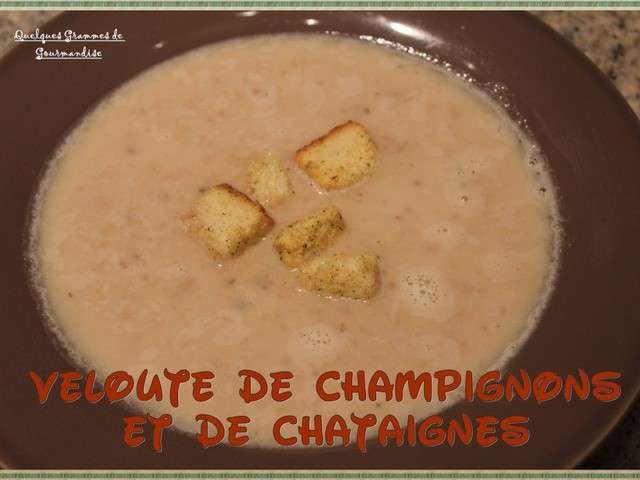 Velouté aux best sale champignons thermomix