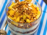 Verrines crousti fondantes pomme yaourt