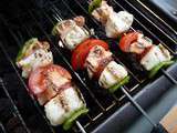 Brochettes de saumon & cabillaud au barbecue - Qui Dort Dine