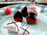 Guimauves fraise / fraise tagada & chocolat - Qui Dort Dine