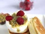 Pancakes aux framboises & fruits de la passion - Qui Dort Dine