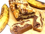 Banana bread marbré au cacao et à la vanille