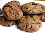 Cookies 100% chocolat- sans gluten, sans lait