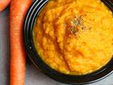Purée de butternut et de carottes au cumin