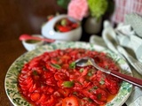 Carpaccio de Fraises à la Menthe et au Jus d’Agrumes