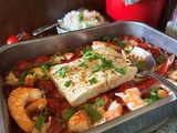 Crevettes rôties aux Tomates grillées et à la Feta | Recette de y. Ottolenghi