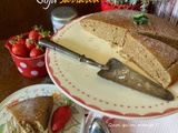 Gâteau au yaourt de soja sans gluten avec un bon goût du sarrasin