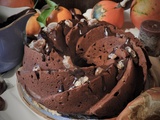 Gâteau Bundt Cake à la crème de marrons, ganache au chocolat Inaya