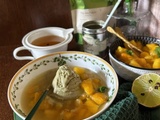 Nage de Mangue confite au Thé Vert | Glace au Matcha