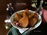 Poires pochées à la crème de cassis {inspiration a. Sophie Pic}