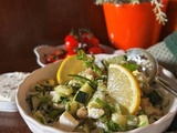 Salade de Concombre – Feta et Pois Chiches