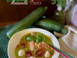 Soupe froide de Courgettes – Thon et Mozzarella