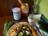 Tartelette à la Brousse – Ail des Ours et Asperges Vertes