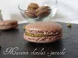 Macarons chocolat-pistache