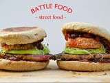 Battle food : Burger à l’échine de porc fumée et au chutney de tomates aux épices