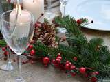 #Concours Idées de décoration naturelle pour une table de Noël