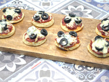 Blinis façon pizza